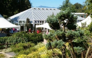 Large white commercial conservatory in a Victorian style